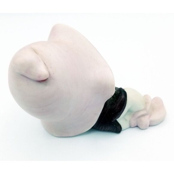 Homco Pixie Elf Figurine With Pink Hat Boots Lying Down Vintage 2.5 Inches 5213 - Picture 6 of 10